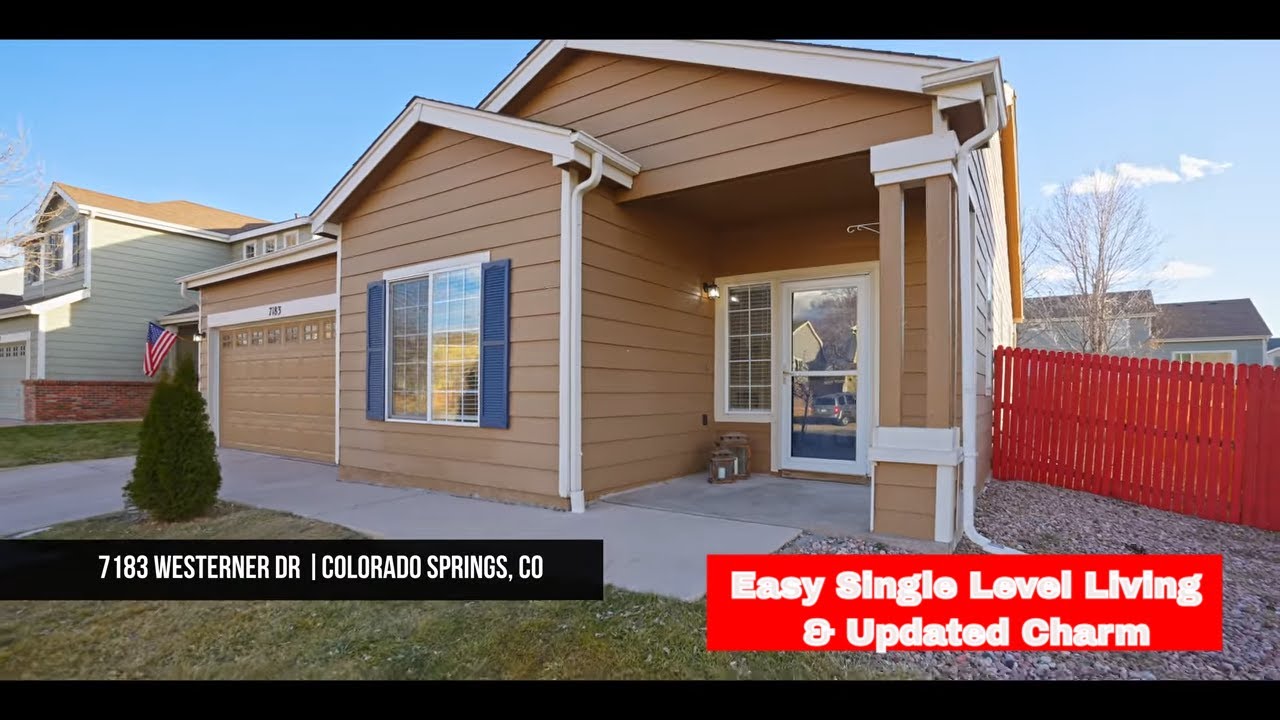 Single-Level Charm: Colorado Springs Dream Starter