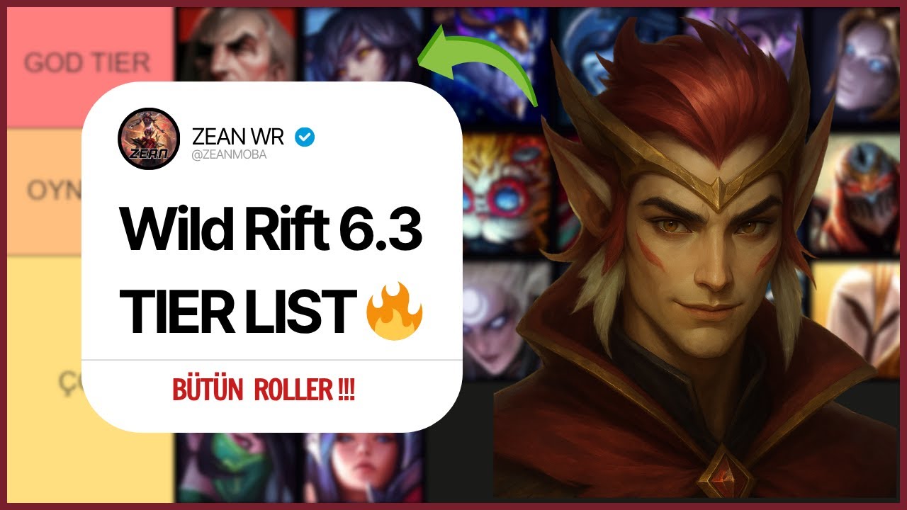 Wild Rift 6.3 ТИР-ЛИСТ 🔥 | Самые Сильные Чемпионы (Все Роли)