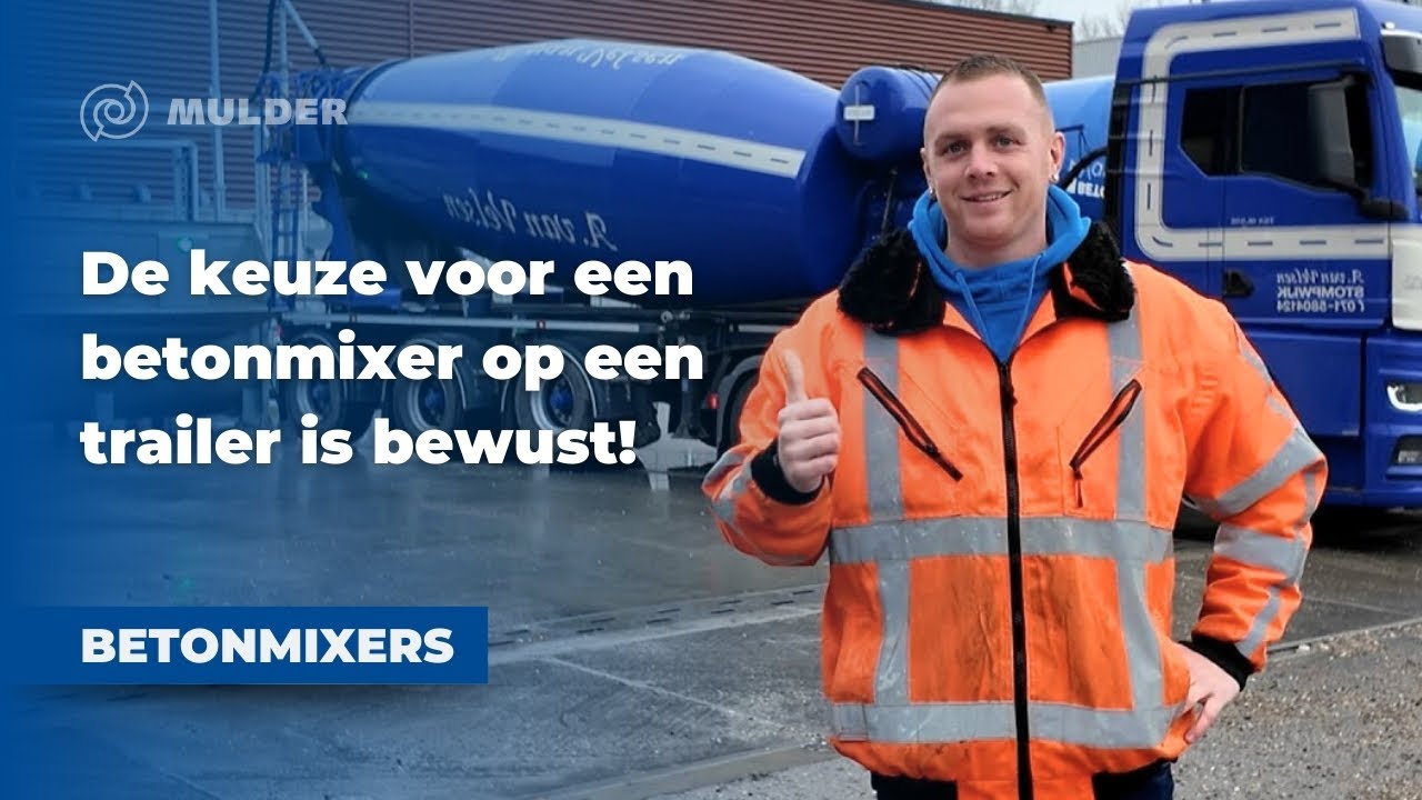 Ontdek de Kracht: Hoe de hydrauliek van een vrachtwagen deze unieke motorloze mixer Aandrijft!