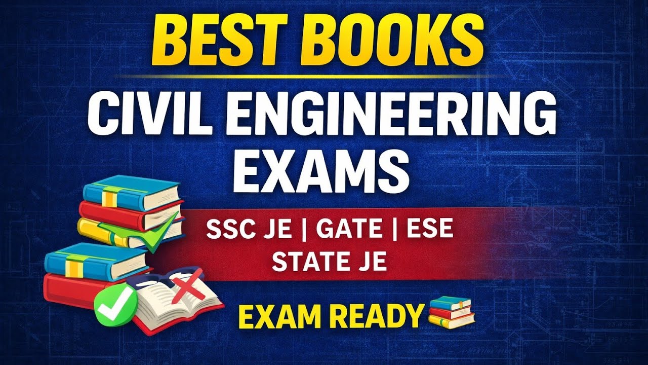 Best Books for Civil Engineering Competitive Exams | SSC JE | GATE | State JE