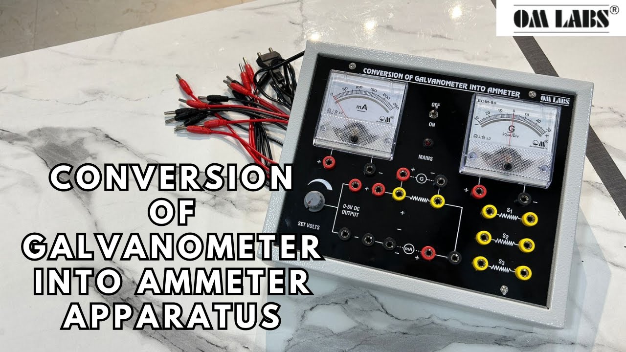 Galvanometer into Ammeter Apparatus | Ammeter | How to convert Galvanometer to Ammeter | OM LABS