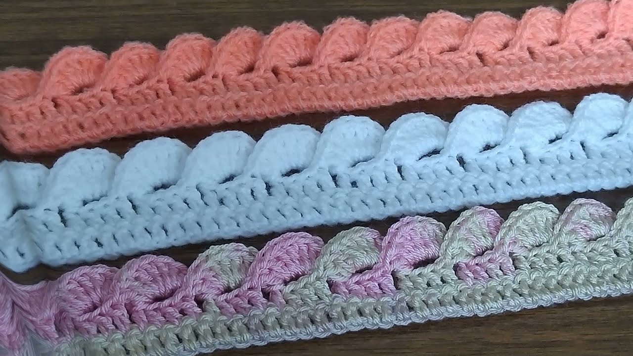 Bordure en dentelle au crochet