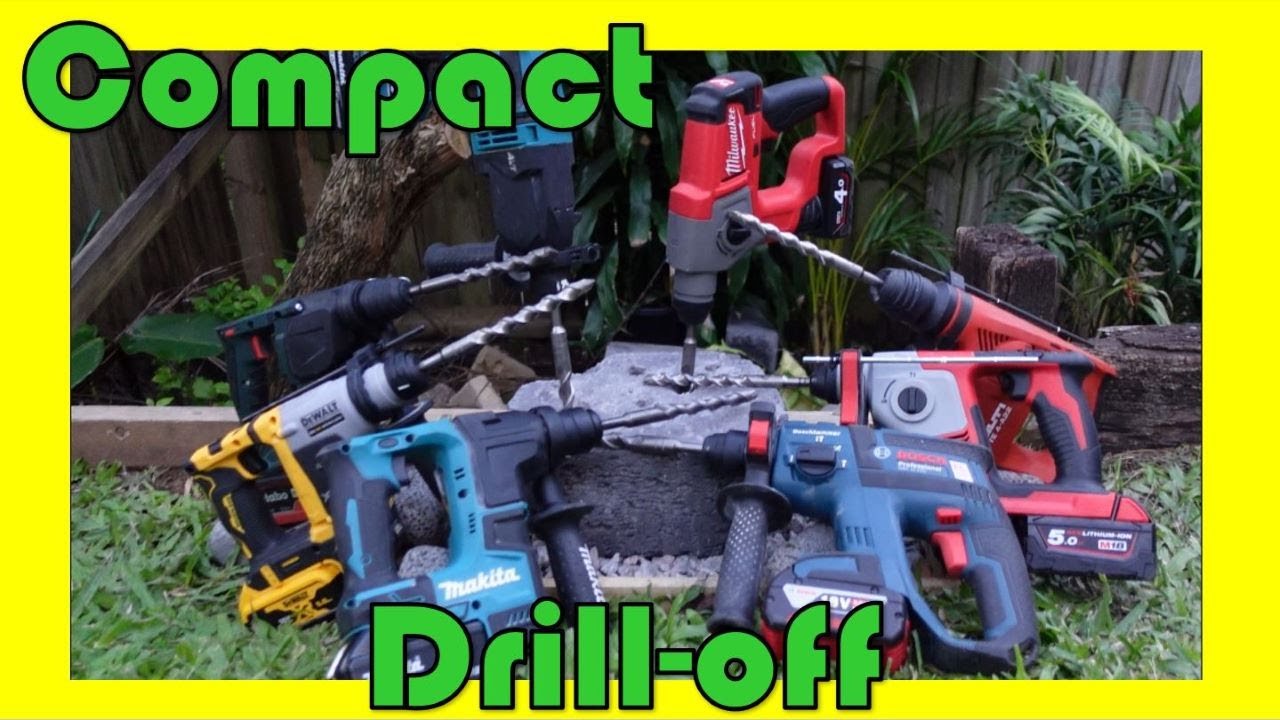 Best Compact Rotary Hammer: DeWalt, Makita, Milwaukee, Bosch, Metabo, Hilti. What's fastest?