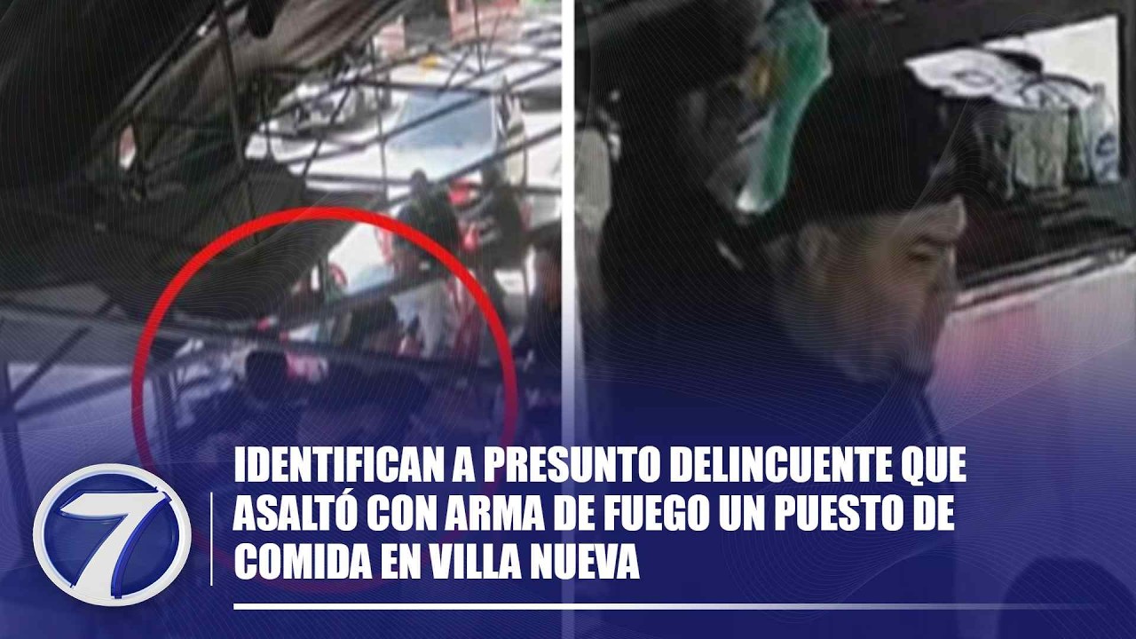 Identifican a presunto delincuente que asaltó con arma de fuego un puesto de comida en Villa Nueva