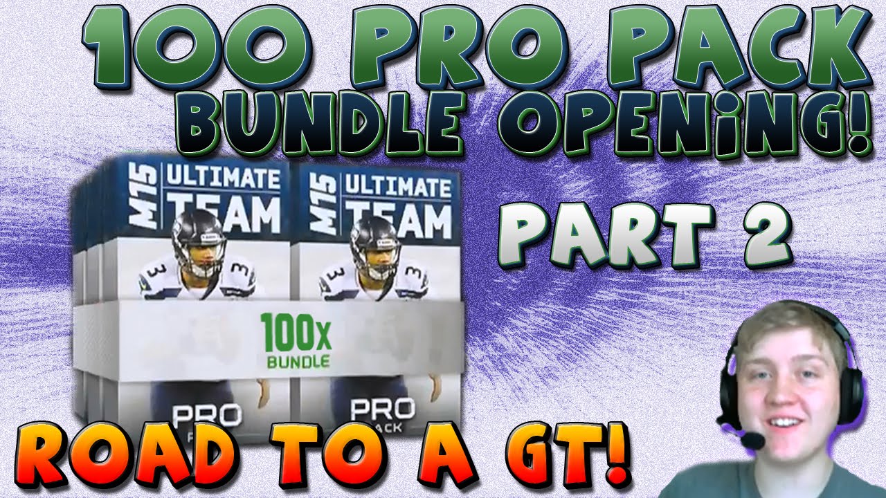 ROAD TO A GT! 100 PRO PACK BUNDLE OPENING! PART 2 -- 