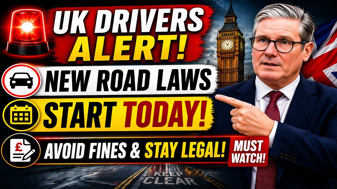 🚨 UK Drivers ALERT: New Road Laws Start TODAY | Avoid Fines & Stay Legal (Must Watch!)