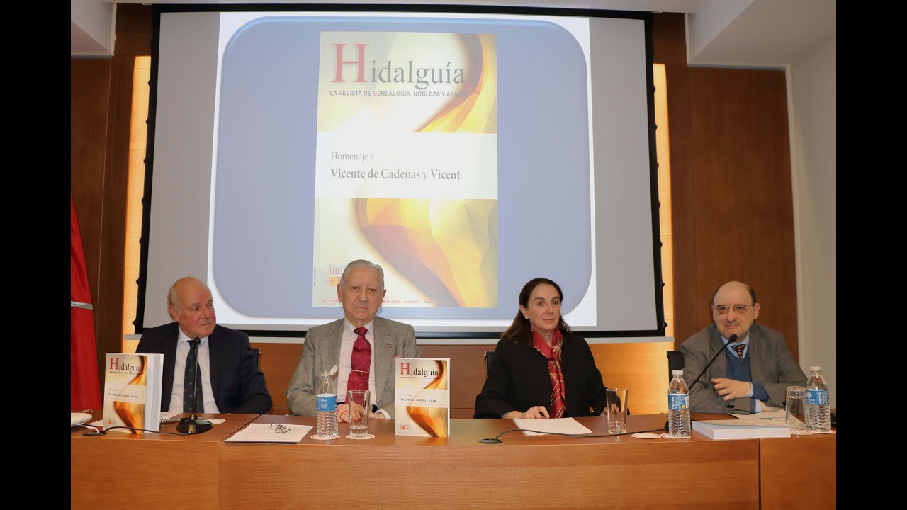 Presentación del nº 400 de la Revista Hidalguía, en homenaje a don Vicente de Cadenas y Vicent
