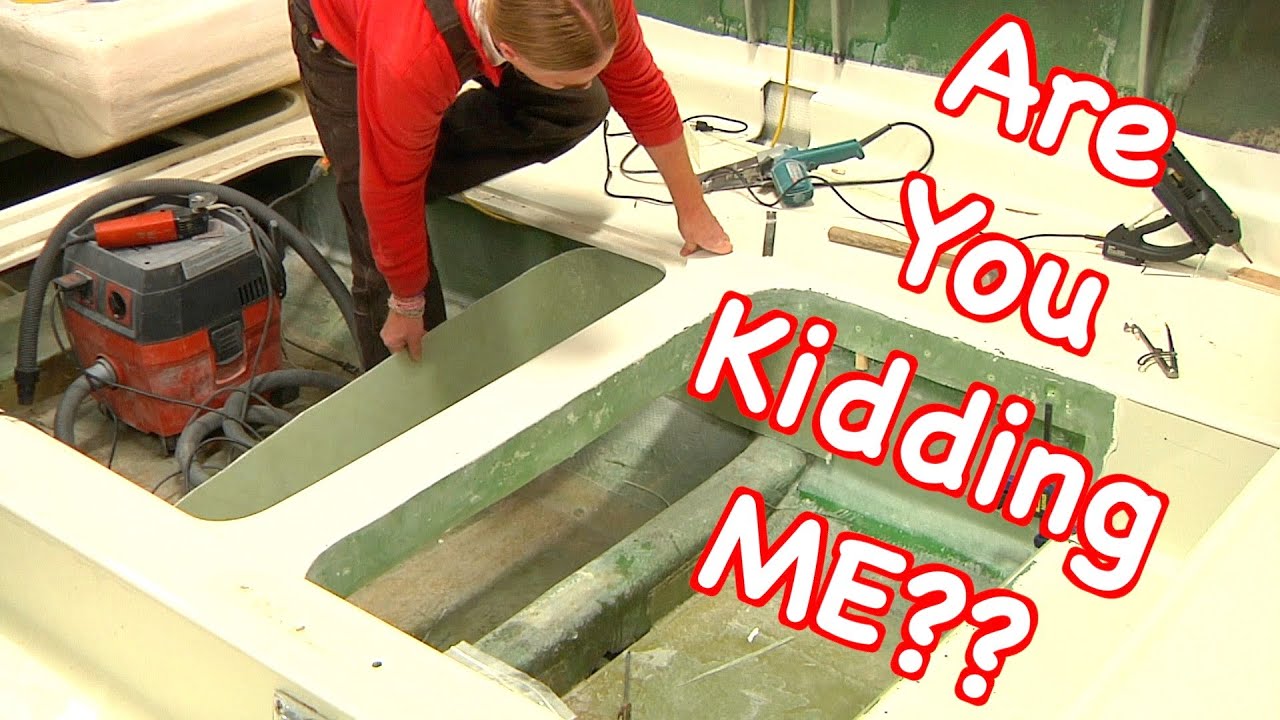 Fiberglassing In The Cockpit Locker Insert!