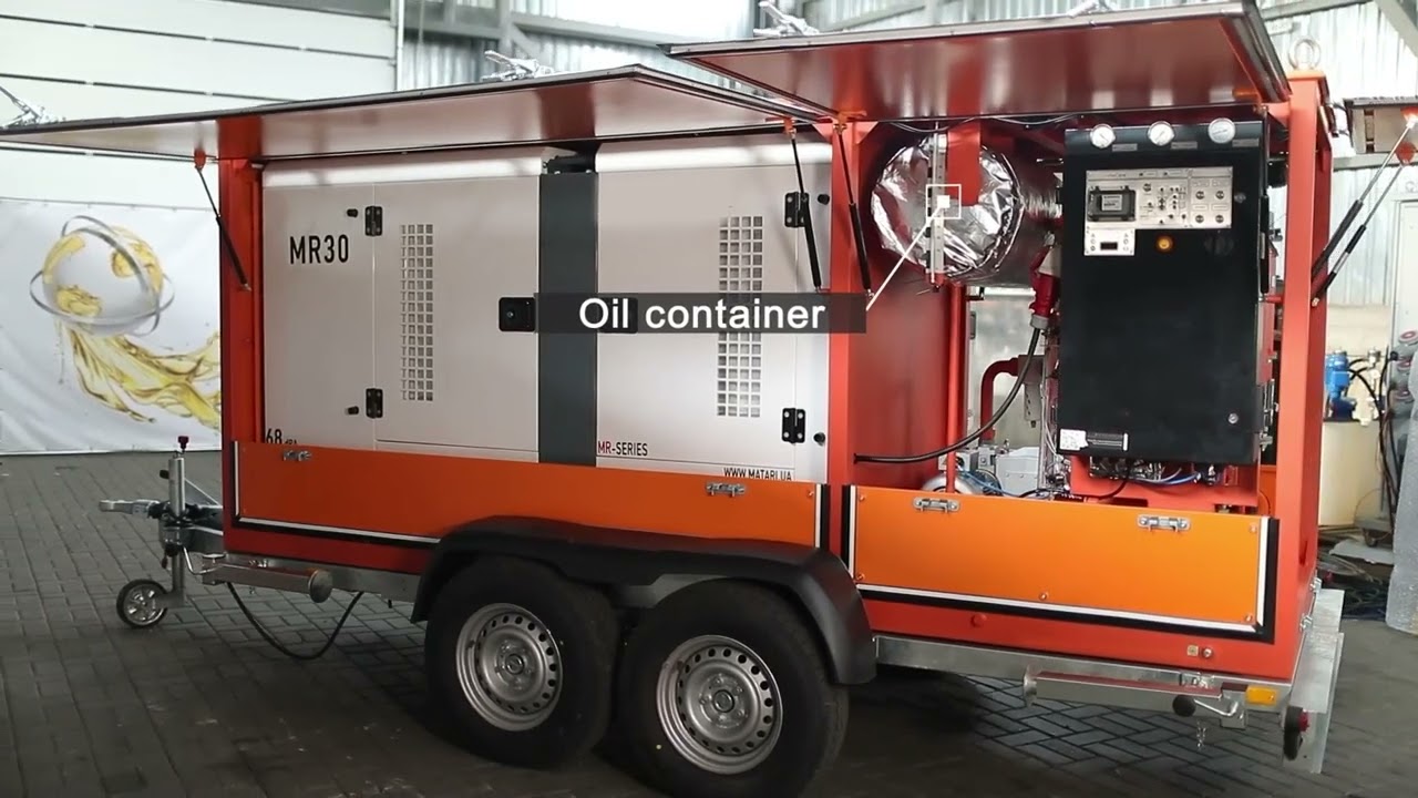 Purificazione dell’olio per cavi, unità CMM-1H con generatore