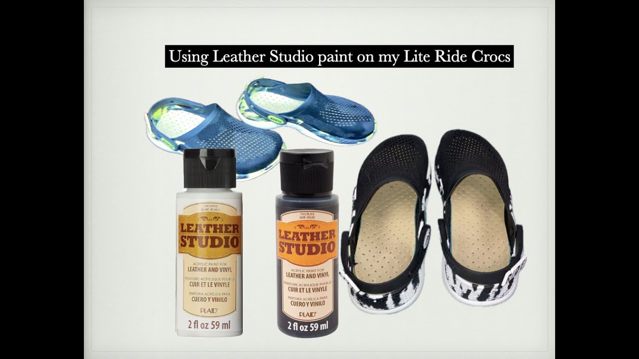 Change The Color of Lite Ride Crocs with Leather Studio 🎨 Paint by PLAID