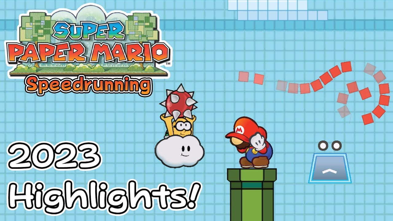 Super Paper Mario Speedrunning - 2023 Highlight Reel