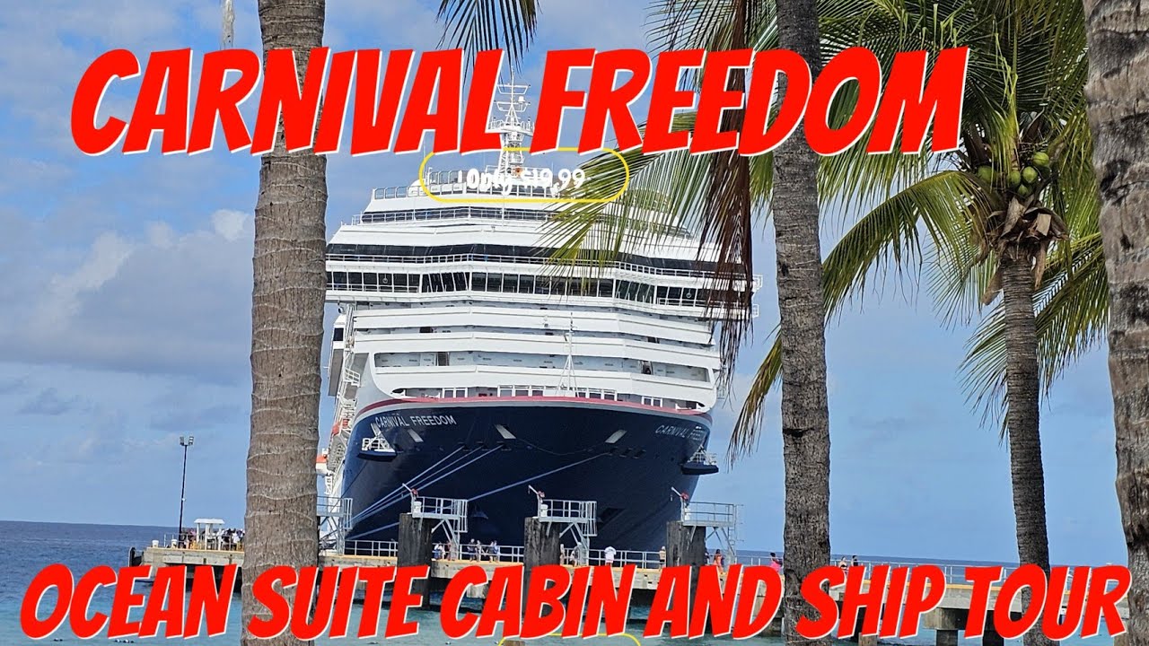 CARNIVAL FREEDOM ROOM AND SHIP TOUR