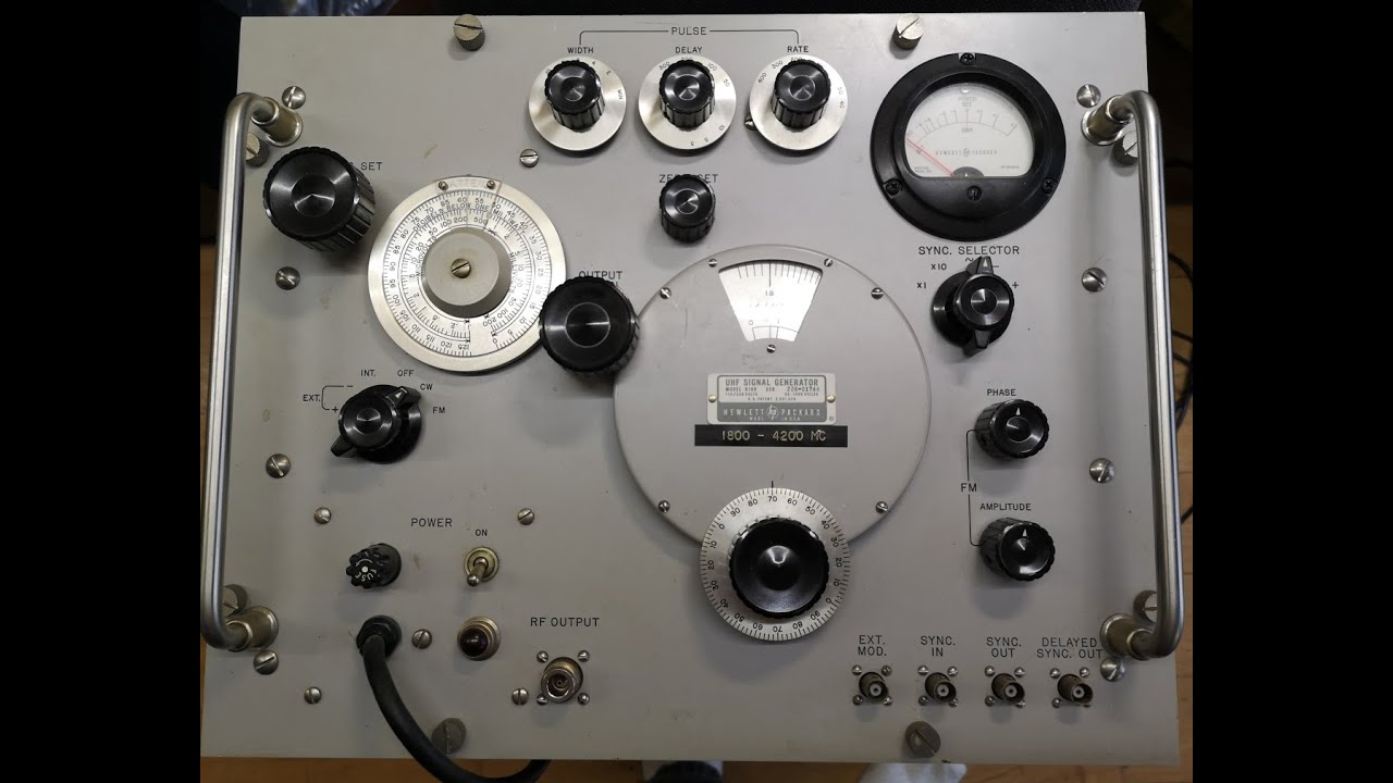 Тестовый демонтаж генератора сигналов УВЧ HP 616B 1800-4200 МГц