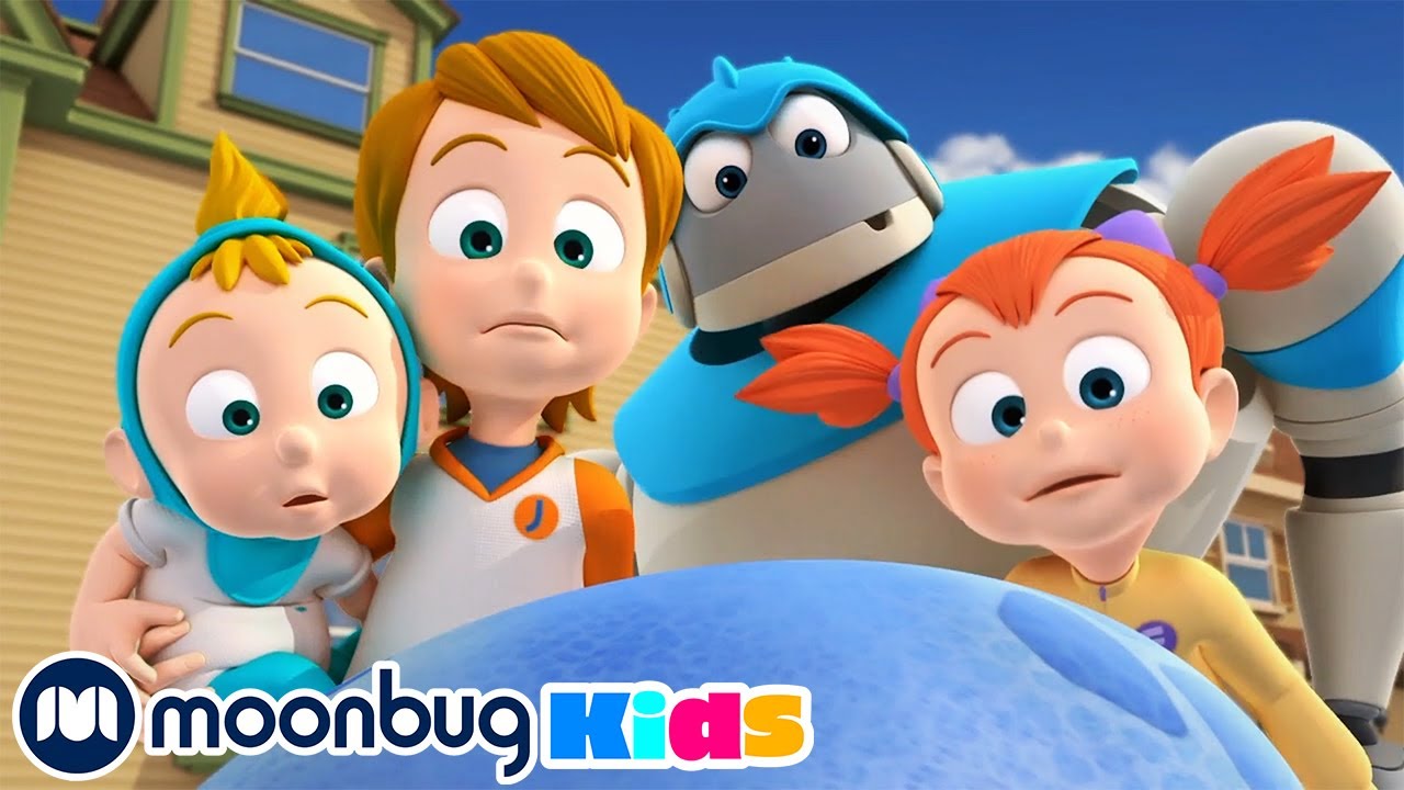 The Dragon Egg - Subtitles | Arpo the Robot & Baby Daniel | Cartoons for Kids | Moonbug Literacy