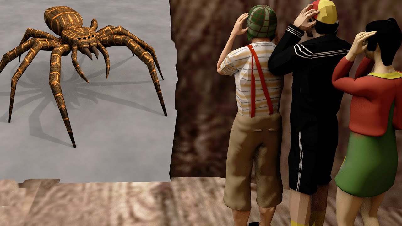 (1/4) El Chavo del 8: Diminutos inquilinos | cap&iacute;tulo perdido | Una ara&ntilde;a gigante