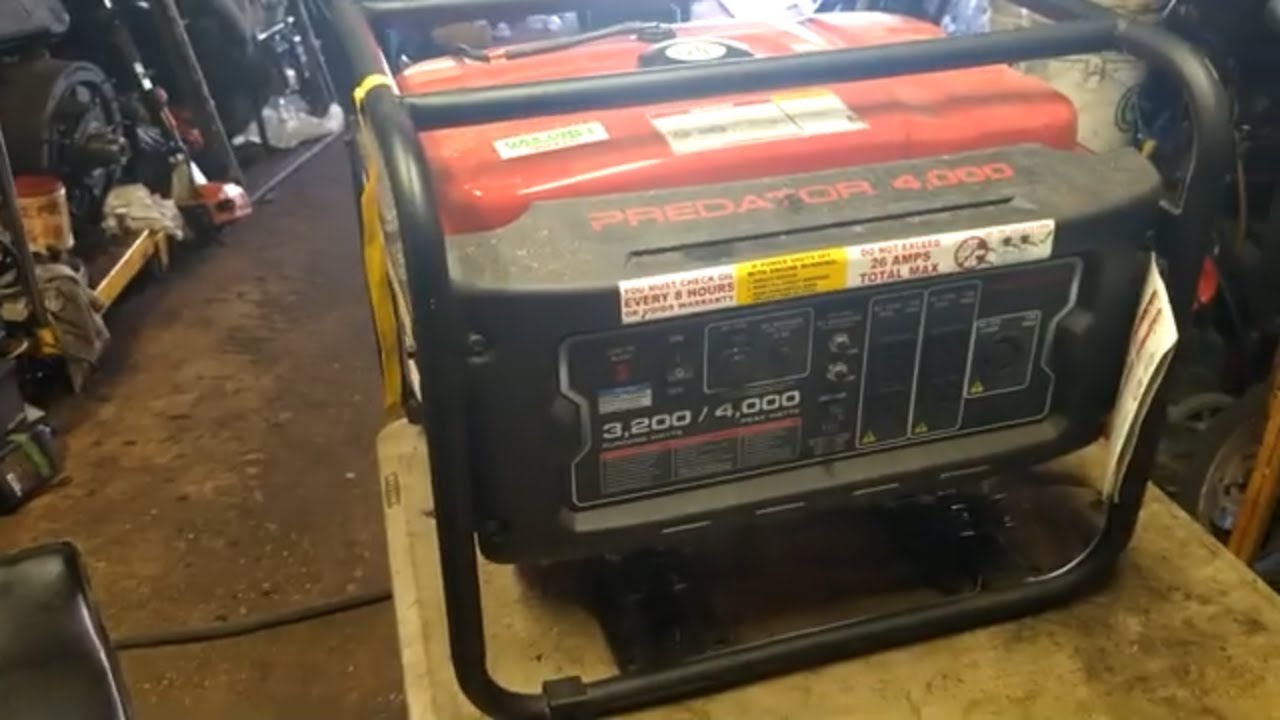 Predator 4000 watt generator carburetor repair
