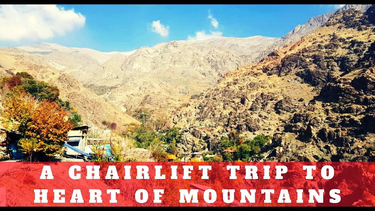 Extreme Exciting Chairlift Journey to Mountains - Autumn 2018 - دربند تهران