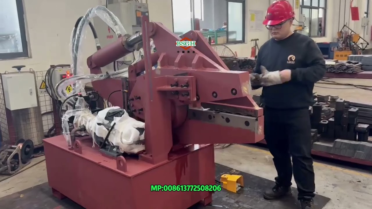 Hydraulic Shearing Machine | AS-1000 Alligator Shear Machine Tests For Korean Client