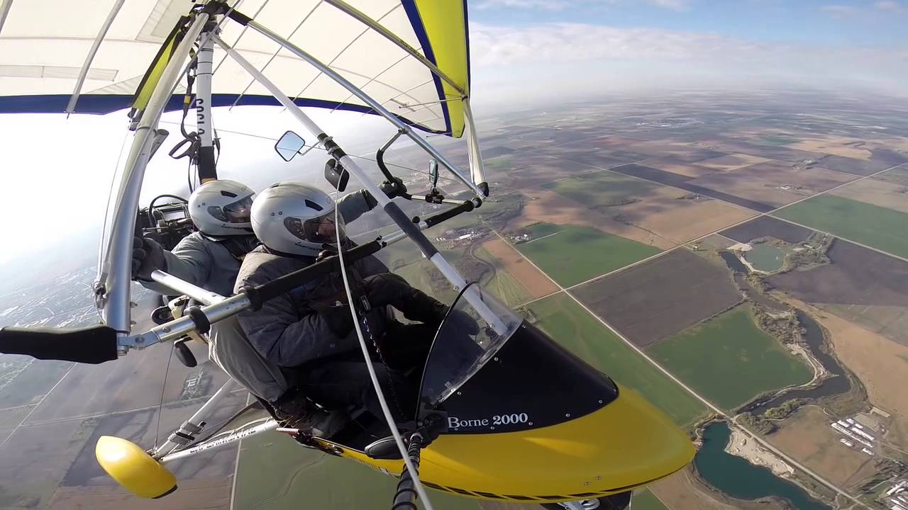 Airborne Edge X Microlight engine off aerobatics