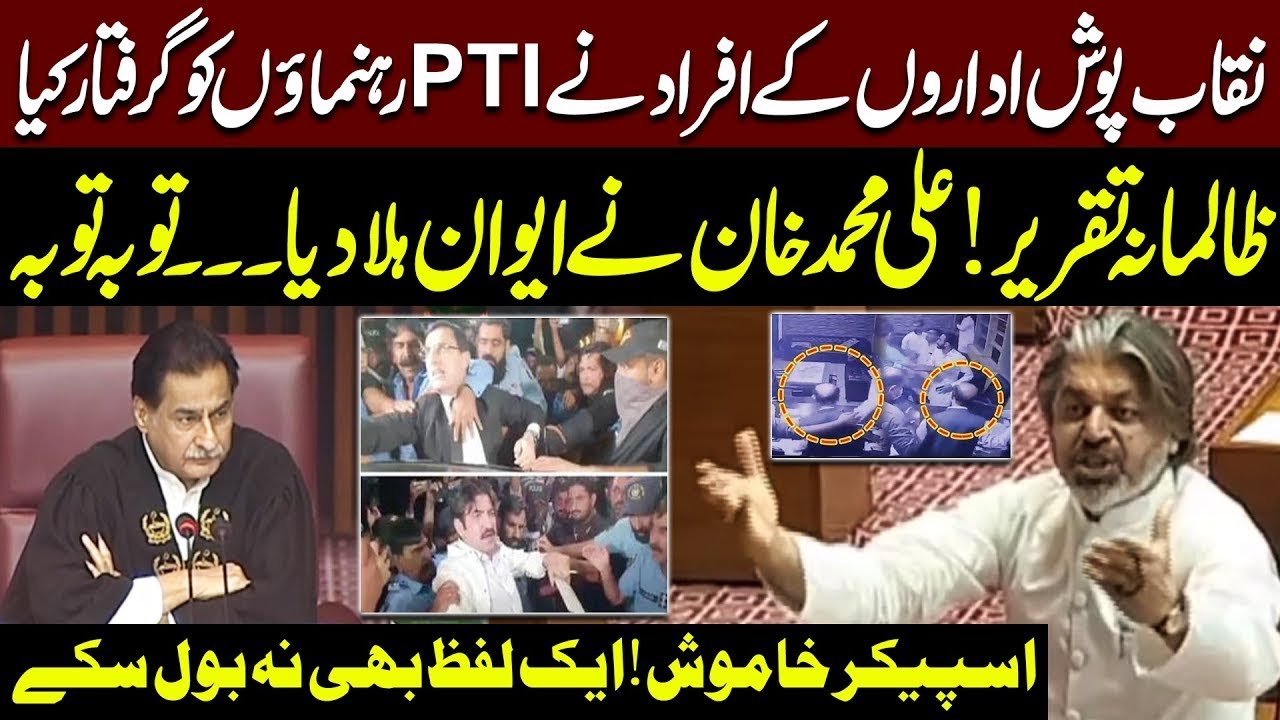 🔴Live: Ali Muhammad Khan Historic Speech in National Assembly | PTI Leaders Arrested
