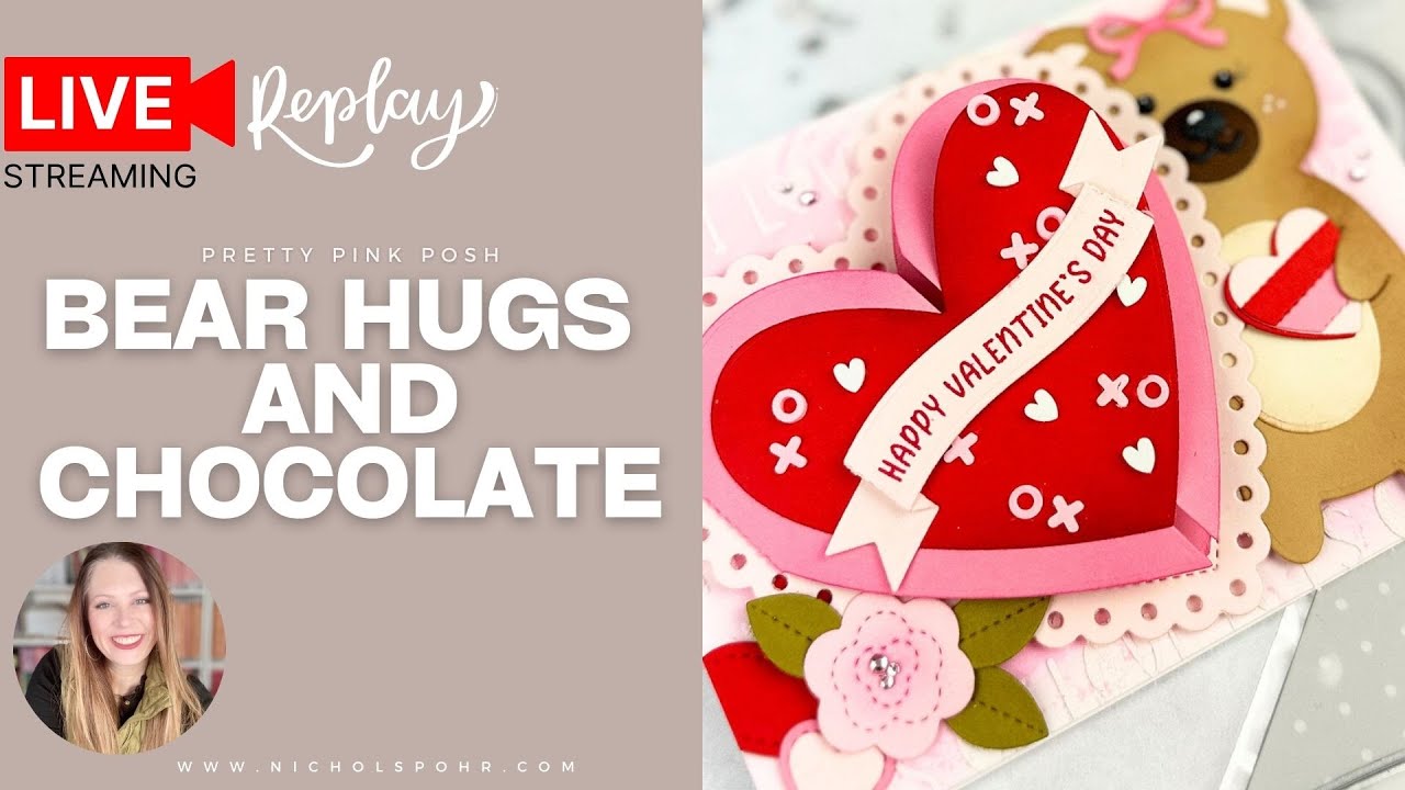 Bear Hugs & Chocolate | Making a Sweet Interactive Love Card LIVE