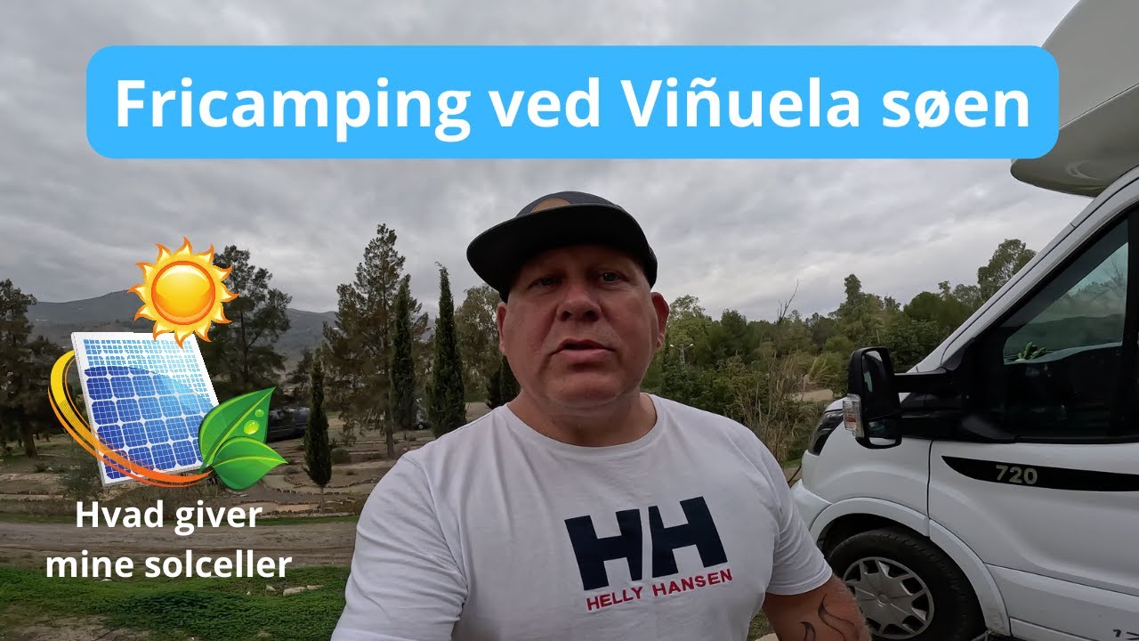 Fricamping ved Viñuela søen i Sydspanien