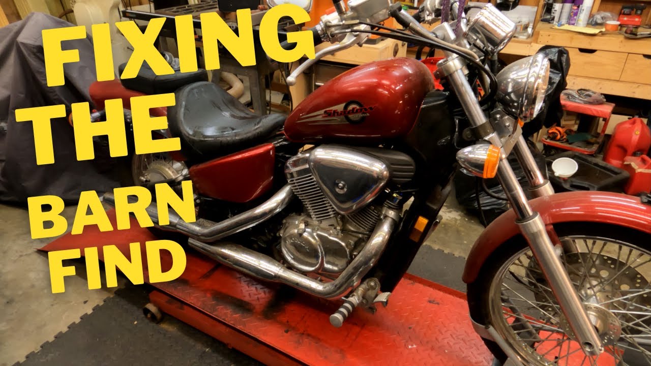 6 YEARS IN A BARN  -  Getting a Honda Shadow 600 Motorcycle Ready to Sell