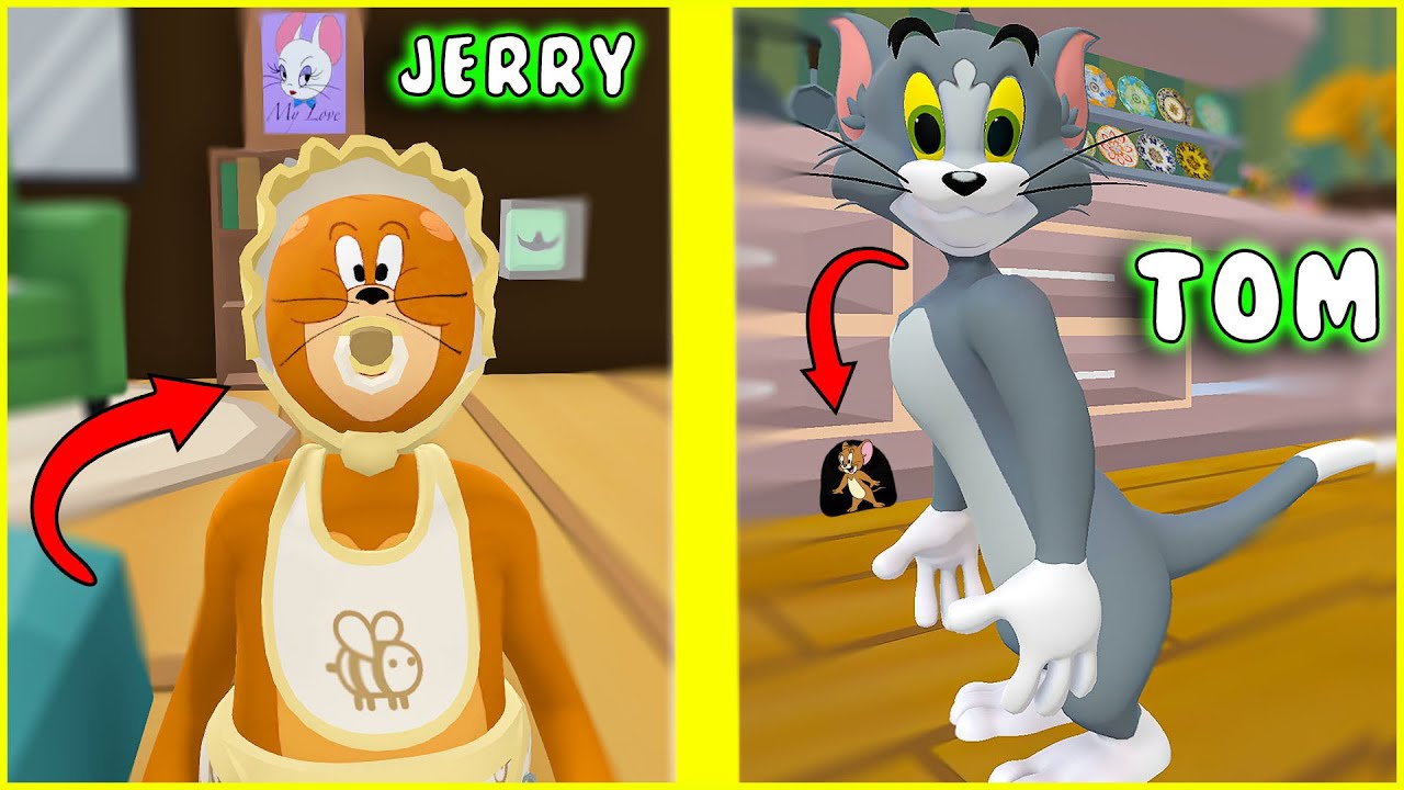 HUMAN FALL FLAT TOM VE JERRY HARİTASI ! 😱| 🐱💔🐭 @robloxkrali  @BUSEDUYGU