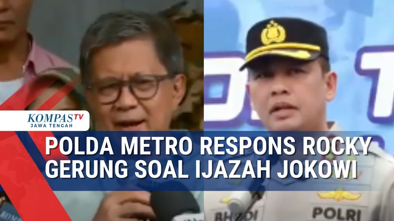 Polda Metro Respons Pernyataan Rocky Gerung soal Ijazah Jokowi