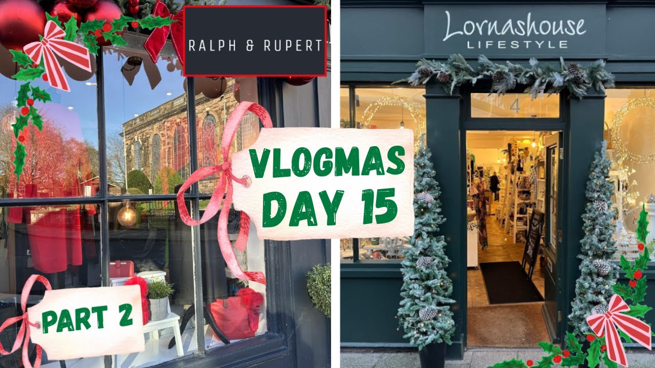 VLOGMAS DAY 15 🎄| Christmas gift shopping | Independent shops in  Whitchurch, Shropshire PART TWO