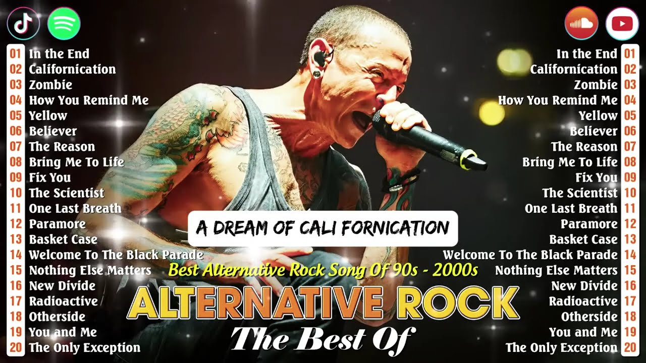 Alternative Rock Of The 90s 2000s🤸‍♂️Linkin park, Creed, AudioSlave, Hinder, Nickelback, Evanescenc