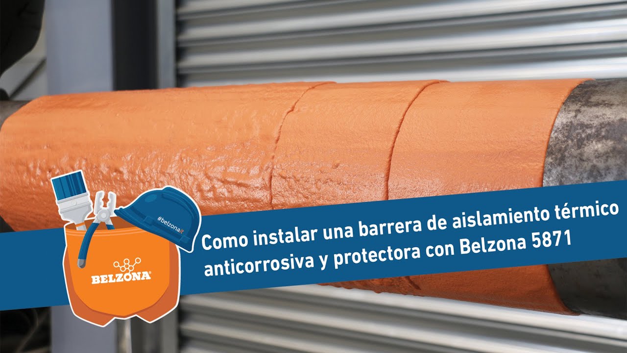 Como instalar una barrera de aislamiento térmico anticorrosiva y protectora con Belzona 5871