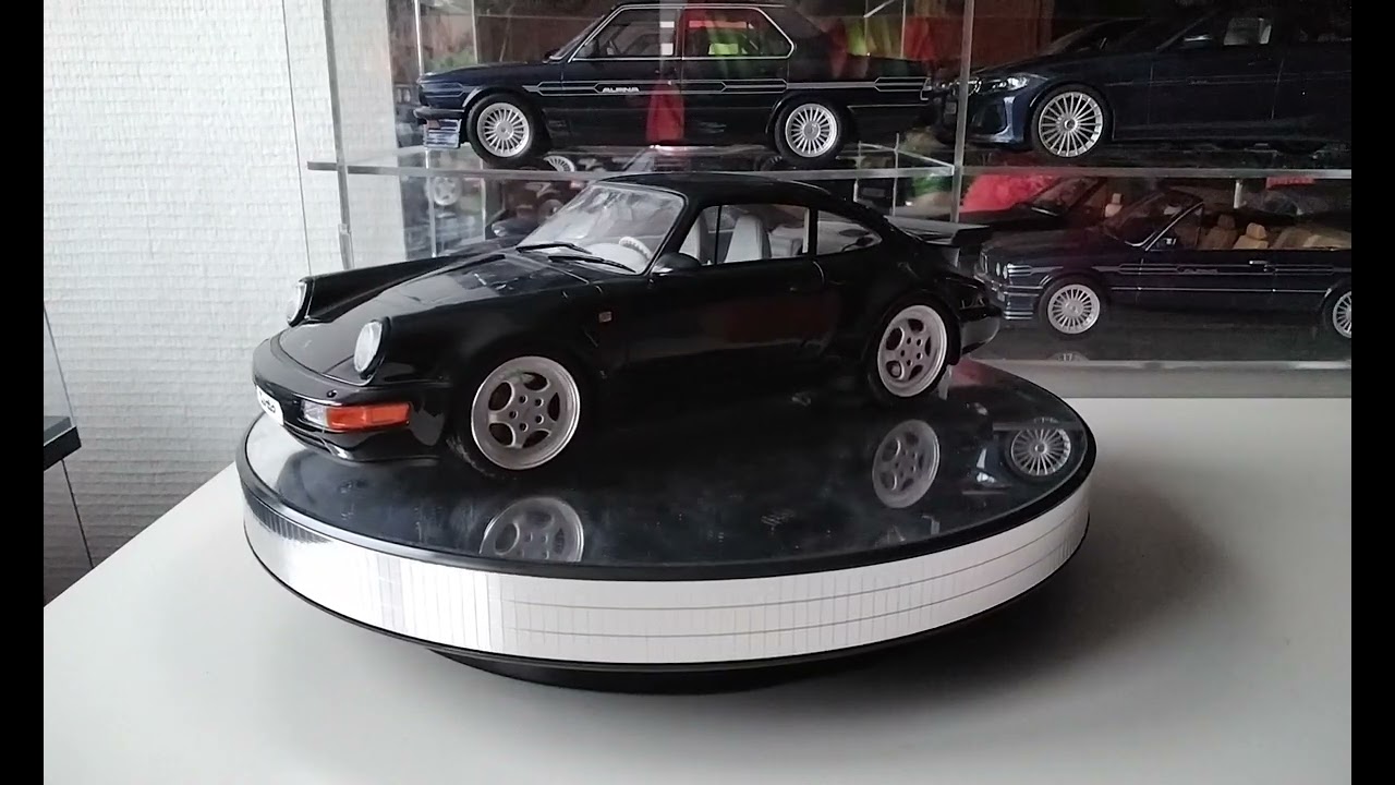 1 18 Porsche 964 Turbo 3 6 Noir  Bleu n°56 Of 1000 GT Spirit