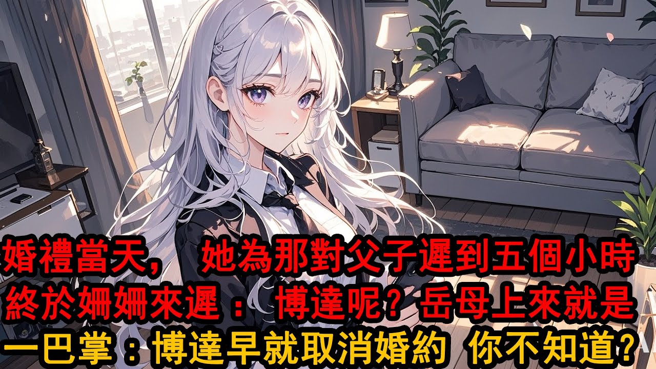 婚禮上我站在臺上等五個小時 她的秘書才發來消息：先生，柳總讓我和您道歉她今天有事不回來了，婚禮延期。我輕輕一笑 好 等她終於安頓好那對父子回來 太太呢 岳母上來就是一巴掌 博達早就取消婚約 你不知道？