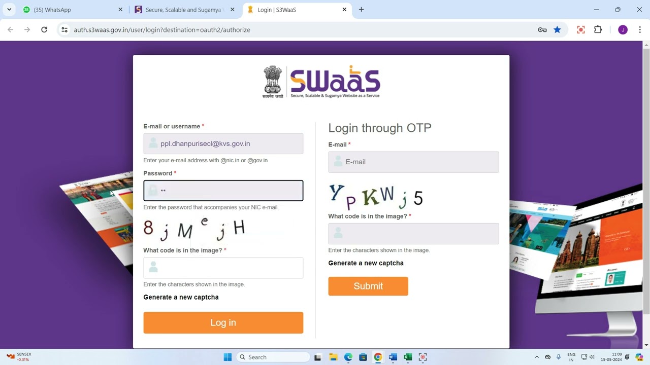 KVS New website Updating= How to Login for updation