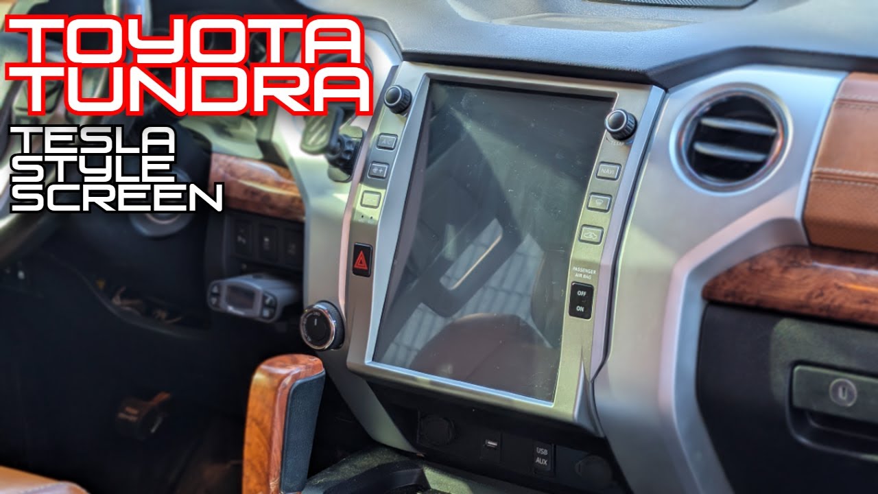 Мастер-класс 12. Экран в стиле Tesla || Toyota Tundra 2014-2019 || Видео по установке