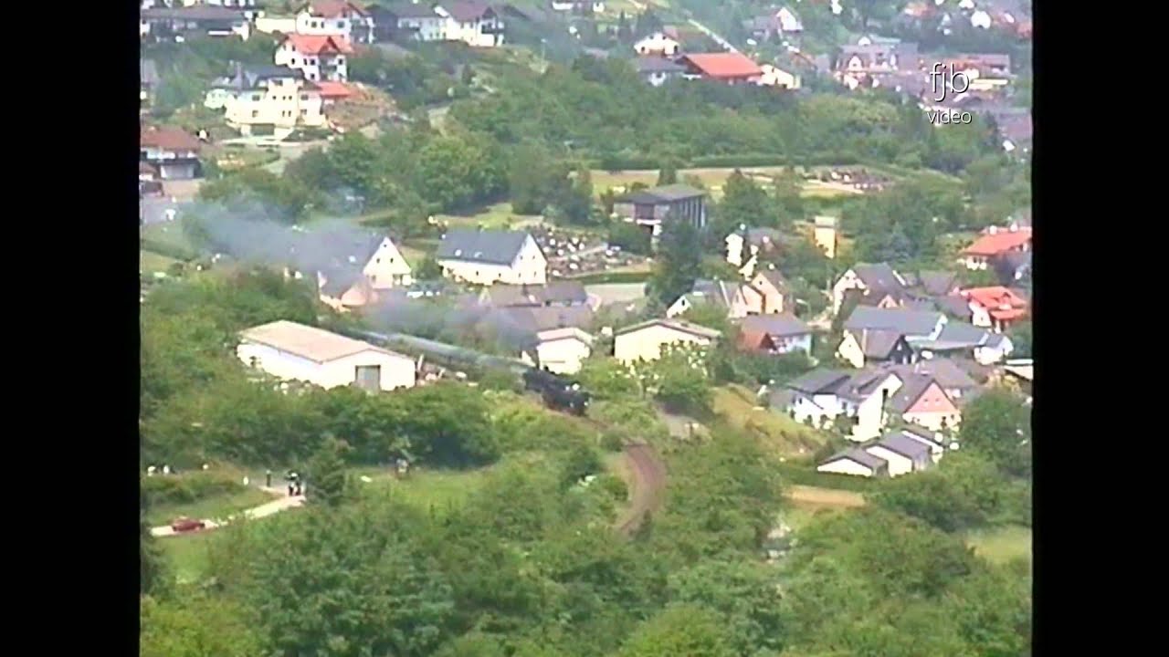 Dampfzugfahrten mit Dampflok 52 8121-7  Herborn - Hartenrod (Aar-Salzböde-Bahn) Juni 1999