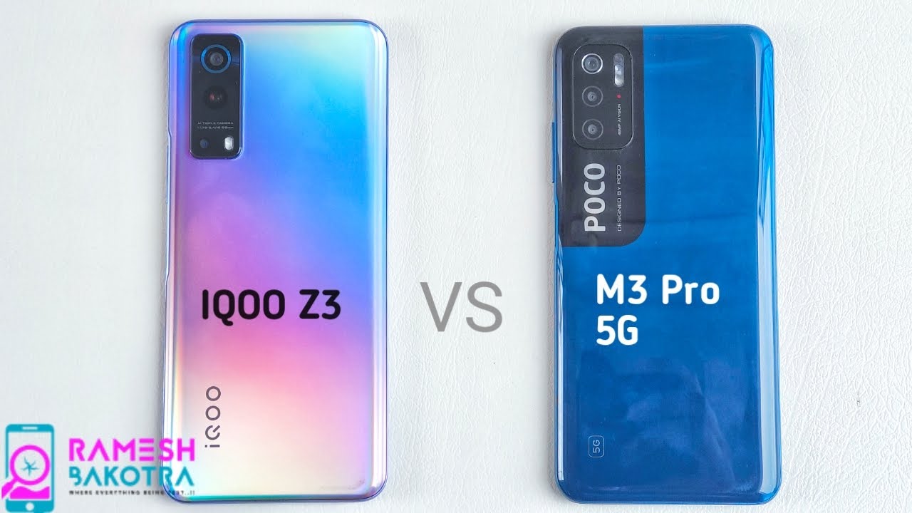 IQOO Z3 vs Poco M3 Pro 5G SpeedTest and Camera Comparison