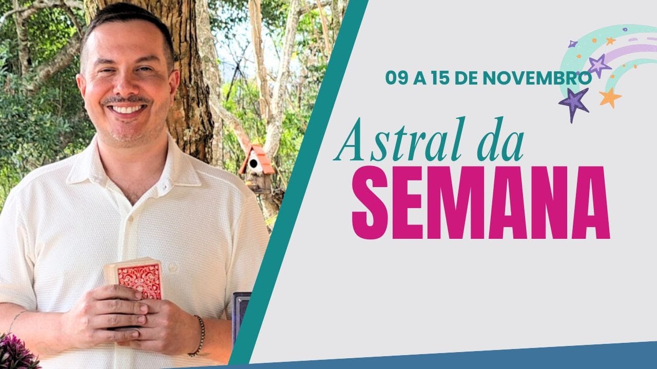 CARTA E ASTRAL  DA SEMANA - 09 a 15 de NOVEMBRO  2025 | Andr&eacute; Mantovanni