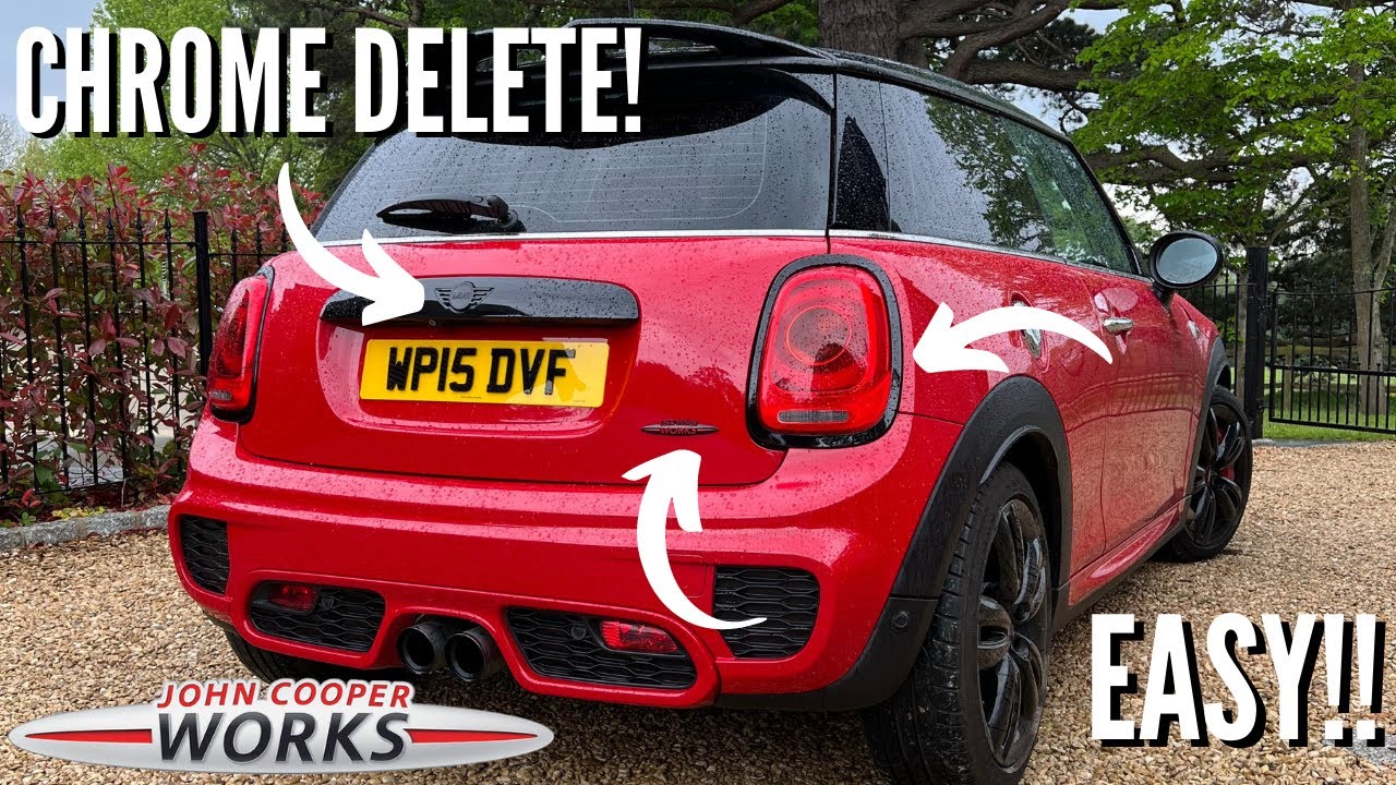 Как снять хром с задней части F56 MINI JCW! (ОЧЕНЬ ПРОСТО!)