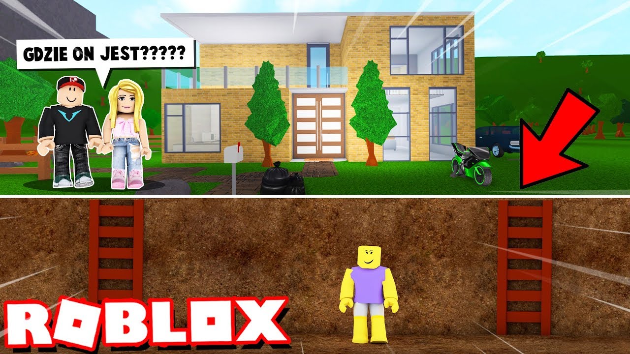 ROBLOX ŻYCIE - PODGLĄDACZ SCHOWAŁ SIĘ W NASZEJ PIWNICY?! (Roblox Bloxburg Roleplay) | VITO I BELLA