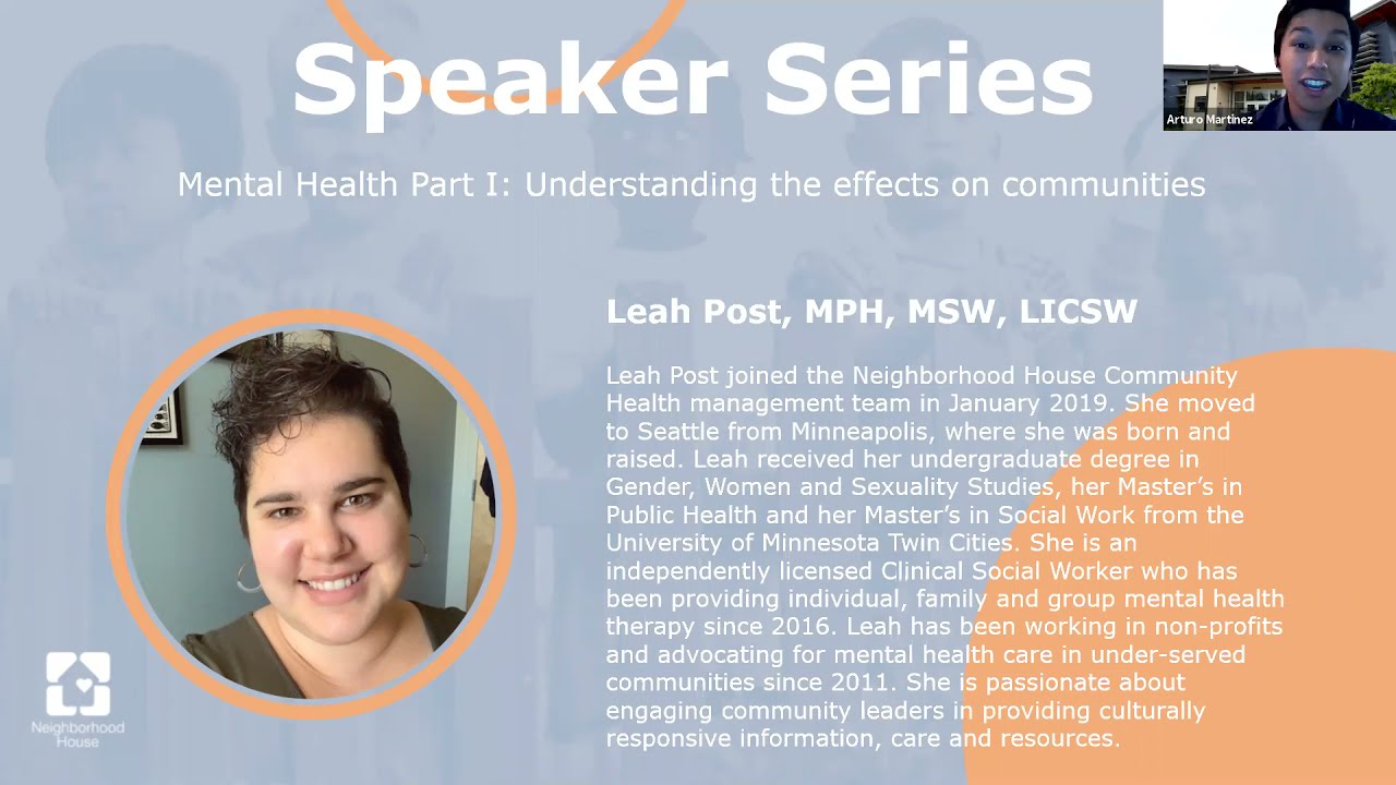Mental Health Part I: Understanding the effects on communities
