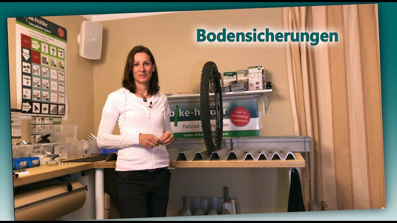 Fahrradschienen - Fahrradhalterung am Boden für Heckgarage, Kastenwagen, Transportern & Anhänger