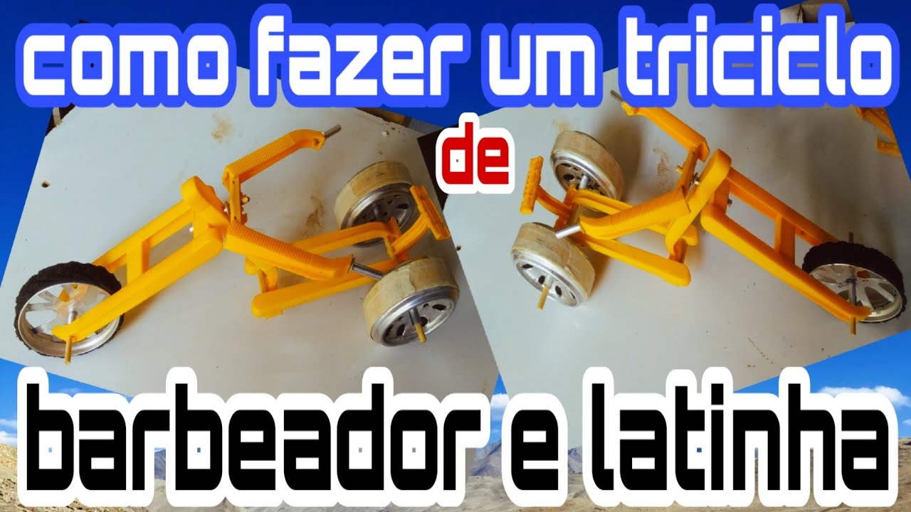INICIO DE TRICICLO COM BARBEADOR E LATINHA!