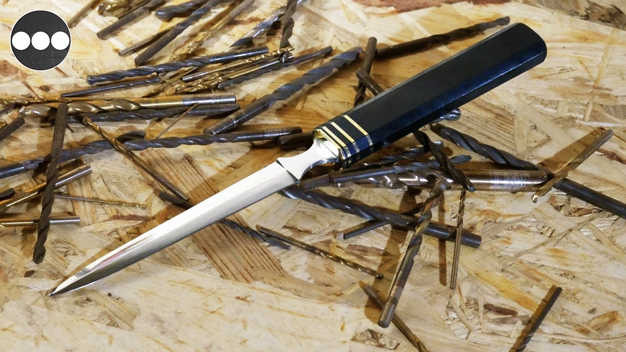 Knife Making - Dagger From Rusty Drillbit