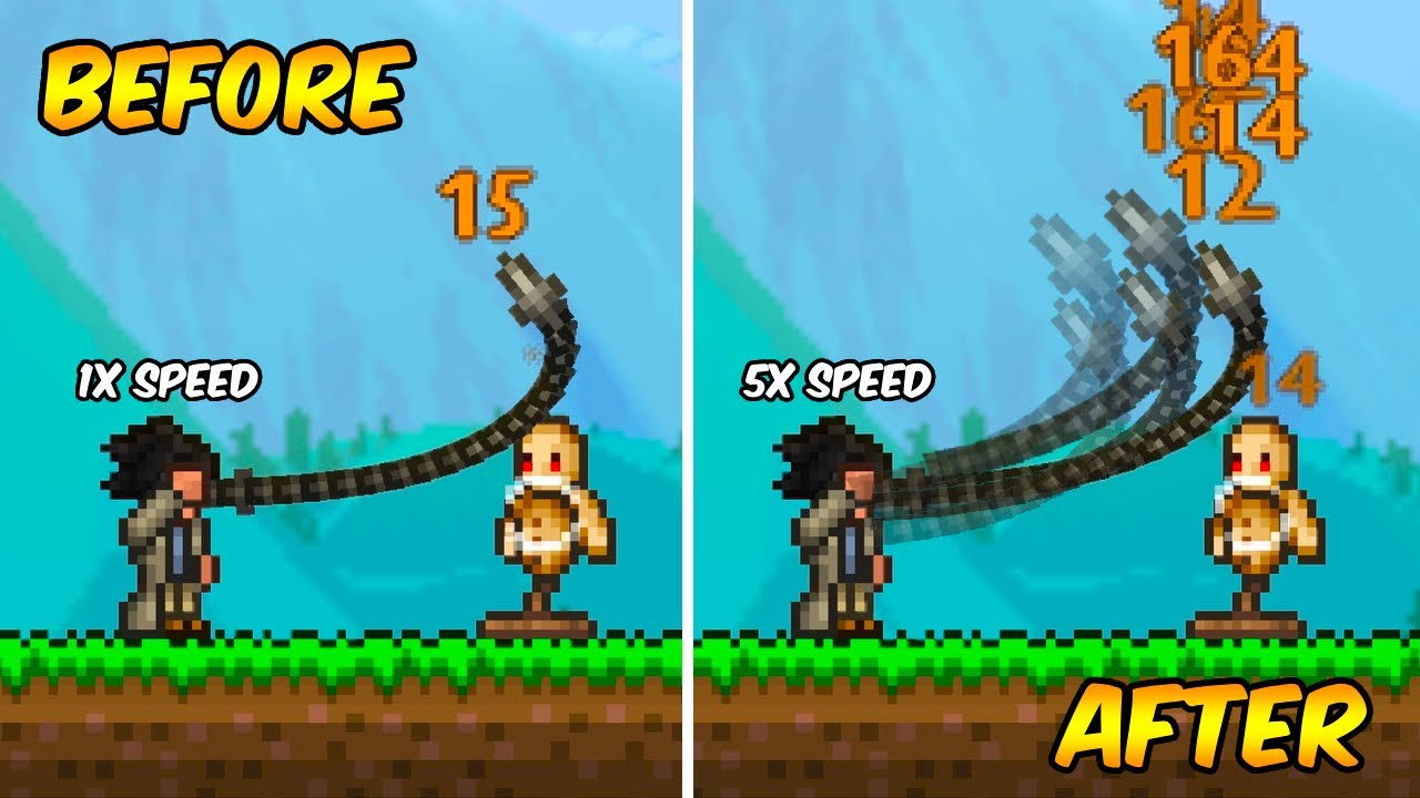 Terraria, But Defeating Bosses INCREASES My Whips Attack Speed...