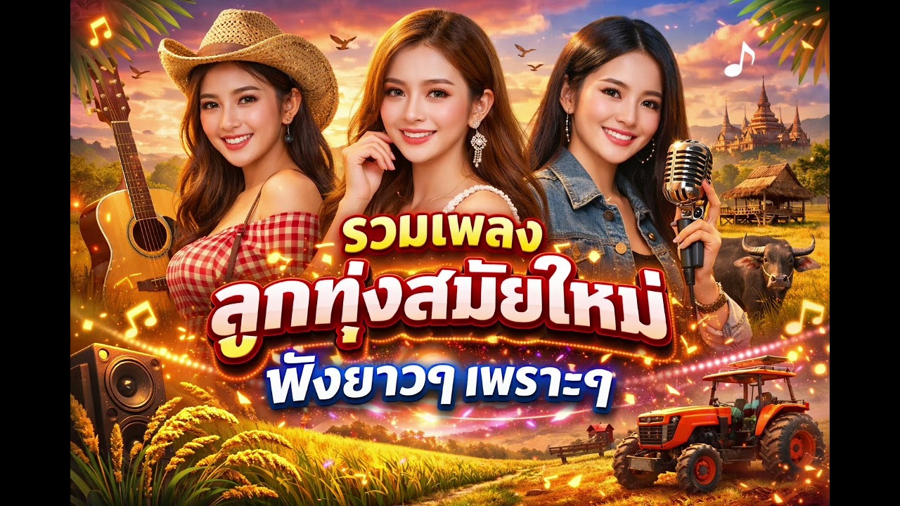 รวมเพลงลูกทุ่งสมัยใหม่ ฟังยาวๆ เพราะๆ 