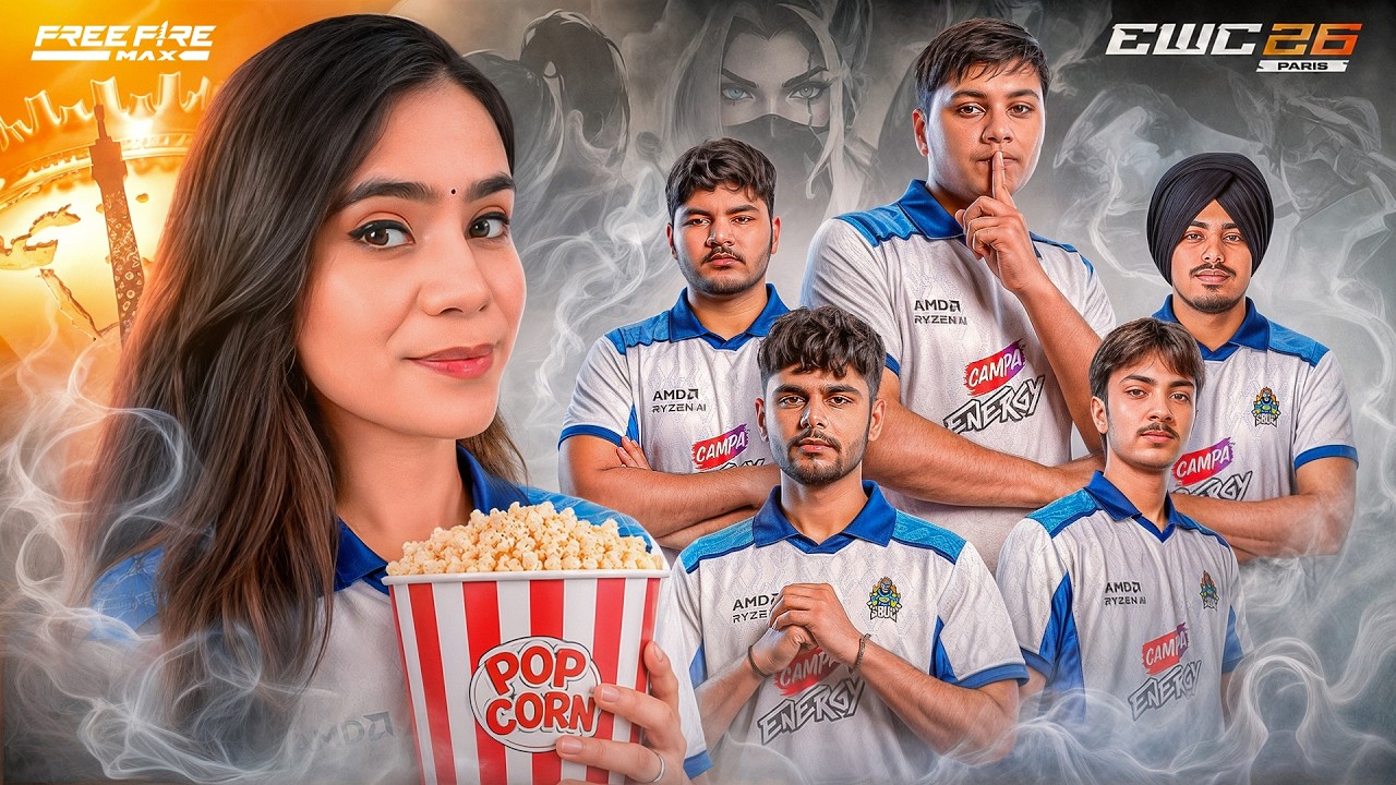 EWC FREE FIRE SURVIVOR STAGE &mdash; WATCHPARTY W SHERLOCK | TEAM INDIA FTW !!