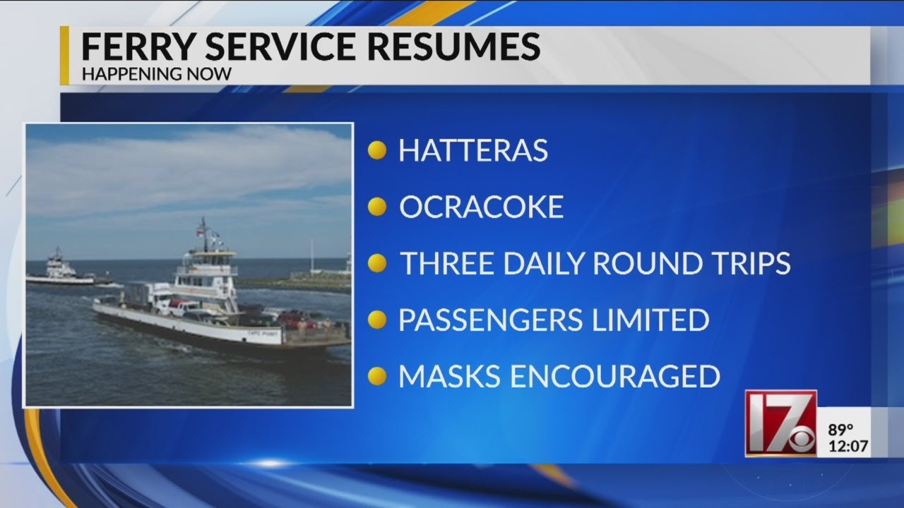 Ferry service resumes in Outer Banks