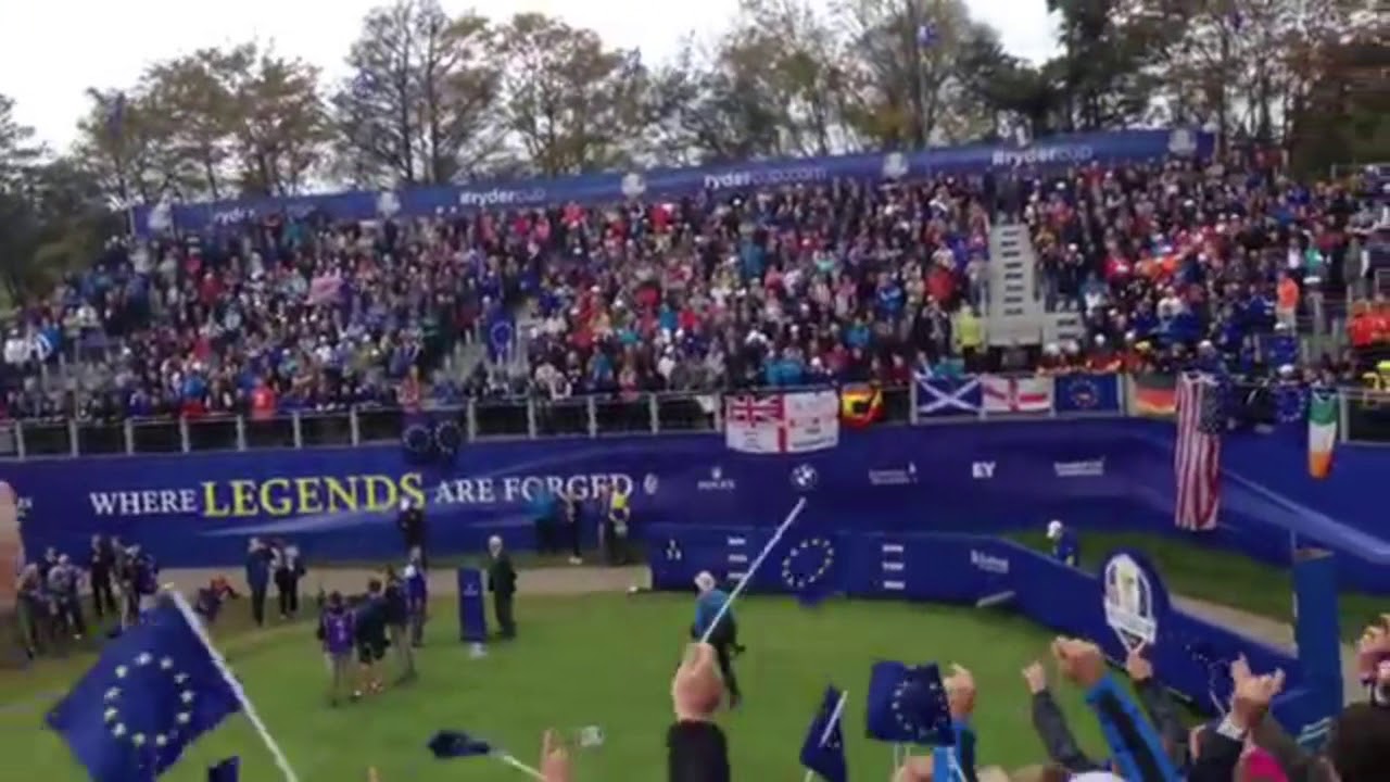 Gleneagles Ryder Cup 1st Tee - We're the left side